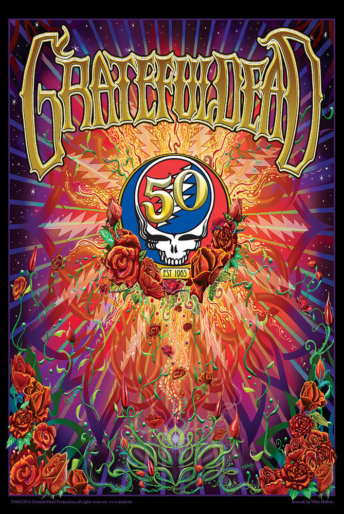 Grateful Dead 50th Anniversary Collage Officially Licensed Poster